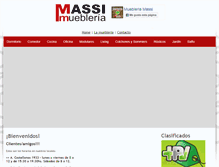 Tablet Screenshot of muebleriamassi.com.ar